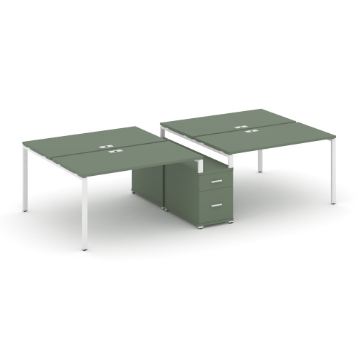 Бенч-система на 4 места с опорной тумбой Concept CN.DRS-314 Бенч-система на 4 места с опорной тумбой Concept CN.DRS-314