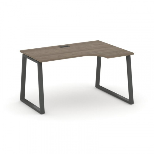 Style Project Стол рабочий эргоном. SN-6T1.SPA-012(R) Акация Лорка/Металл Антрацит/Заглушка Пластик фото 25