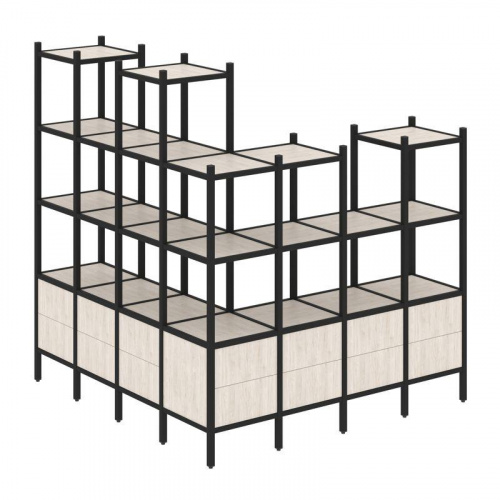 Стеллаж офисный угловой Loft VR.L-55 фото 5 Стеллаж офисный угловой Loft VR.L-55 фото 5