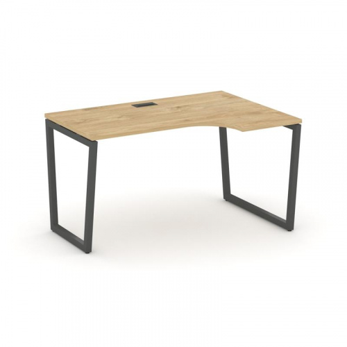 Style Project Стол рабочий эргоном. SN-4T2.SPA-011(R) Акация Лорка/Металл Антрацит/Заглушка Пластик фото 22