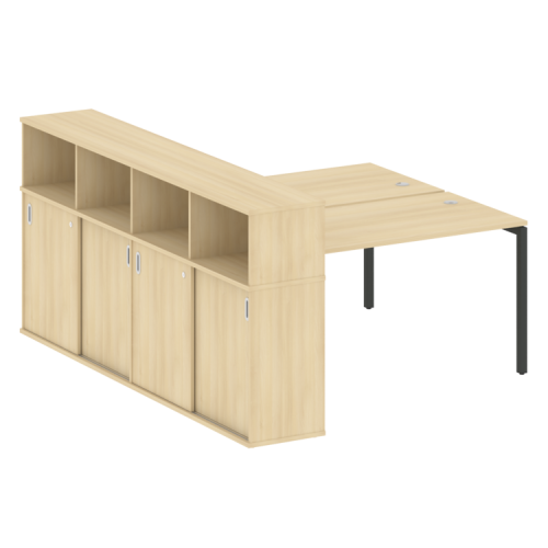 Бенч-система с шкафом-купе на П-обр. м/к Metal System Quattro 40БП.РС-СШК-4.3 фото 15 Бенч-система с шкафом-купе на П-обр. м/к Metal System Quattro 40БП.РС-СШК-4.3 фото 15