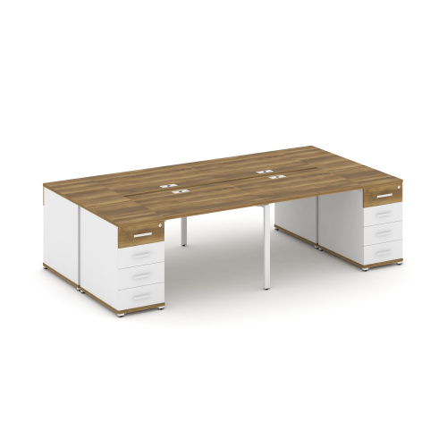 Бенч-система на 4 места с 2 опорными тумбами Concept CN.DRS-425 фото 8 Бенч-система на 4 места с 2 опорными тумбами Concept CN.DRS-425 фото 8