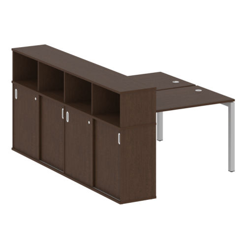 Бенч-система с шкафом-купе на П-обр. м/к Metal System Quattro 50БП.РС-СШК-4.2 фото 10