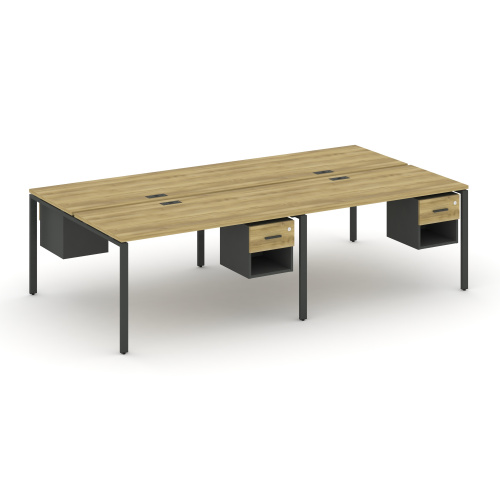 Бенч-система на 4 места с подвесными тумбами Concept CN.DRS-137 фото 4