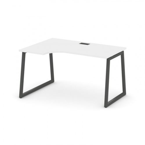 Style Project Стол рабочий эргоном. SN-4T1.SPA-012(L) Акация Лорка/Металл Антрацит/Заглушка Пластик фото 13