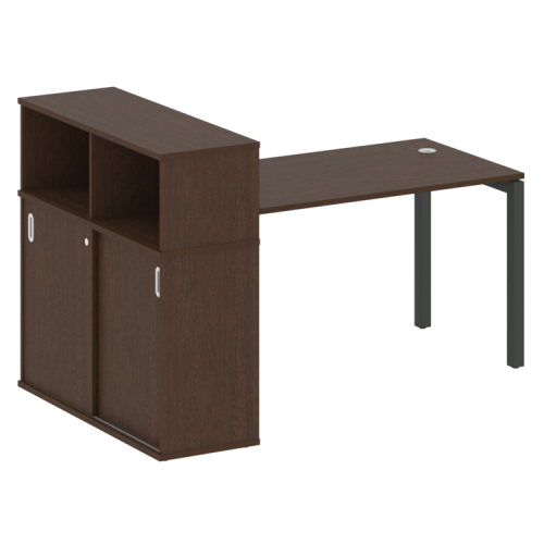Стол офисный с шкафом-купе на П-обр. м/к Metal System Quattro 50БП.РС-СШК-3.3 фото 13