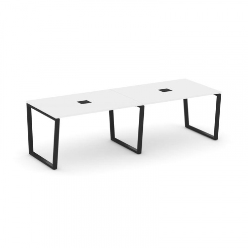 Style Project Стол переговорный SN-6T2.SPRG-012 Акация Лорка/Металл Антрацит/Заглушка Металл Антраци фото 7