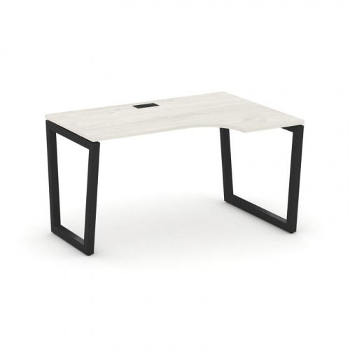 Style Project Стол рабочий эргоном. SN-5T2.SPA-001(R) Акация Лорка/Металл Антрацит/Заглушка Пластик фото 6