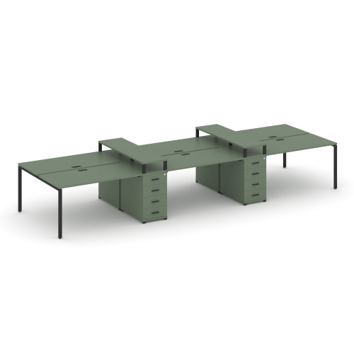 Бенч-система на 6 мест с 2 опорными тумбами Concept CN.DRS-465 Бенч-система на 6 мест с 2 опорными тумбами Concept CN.DRS-465