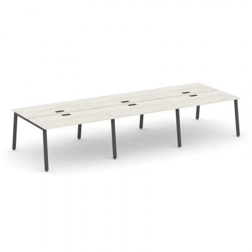 Style Project Рабочая станция 2-х сторон. SN-6A.DRS-063 Дуб Наварра/Металл Белый 4140*1232*750 фото 16