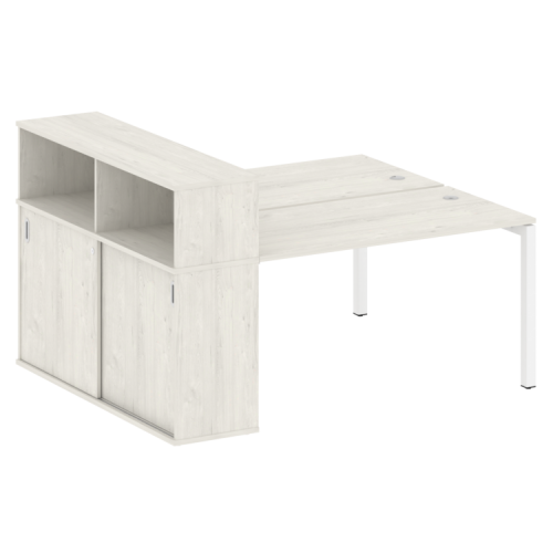 Бенч-система с шкафом-купе на П-обр. м/к Metal System Quattro 50БП.РС-СШК-2.3 фото 4 Бенч-система с шкафом-купе на П-обр. м/к Metal System Quattro 50БП.РС-СШК-2.3 фото 4