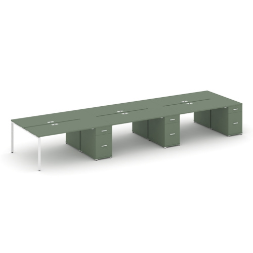 Бенч-система на 6 мест с 3 опорными тумбами Concept CN.DRS-461 Бенч-система на 6 мест с 3 опорными тумбами Concept CN.DRS-461