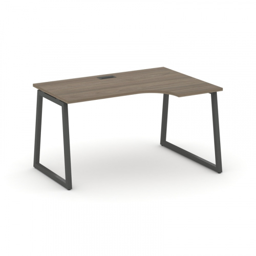 Style Project Стол рабочий эргоном. SN-4T1.SPA-012(R) Акация Лорка/Металл Антрацит/Заглушка Пластик фото 9 Style Project Стол рабочий эргоном. SN-4T1.SPA-012(R) Акация Лорка/Металл Антрацит/Заглушка Пластик фото 9