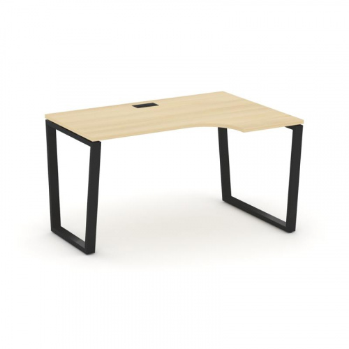 Style Project Стол рабочий эргоном. SN-6T2.SPA-011(R) Акация Лорка/Металл Антрацит/Заглушка Пластик фото 5