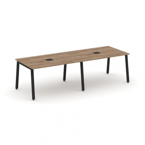 Style Project Стол переговорный SN-6A.SPRG-013 Дуб Наварра/Металл Антрацит 2760*980*750 Style Project Стол переговорный SN-6A.SPRG-013 Дуб Наварра/Металл Антрацит 2760*980*750