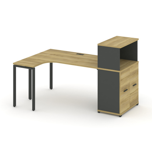 Стол эргономичный с опорным распашным шкафом Concept CN.SA-214(L) Стол эргономичный с опорным распашным шкафом Concept CN.SA-214(L)