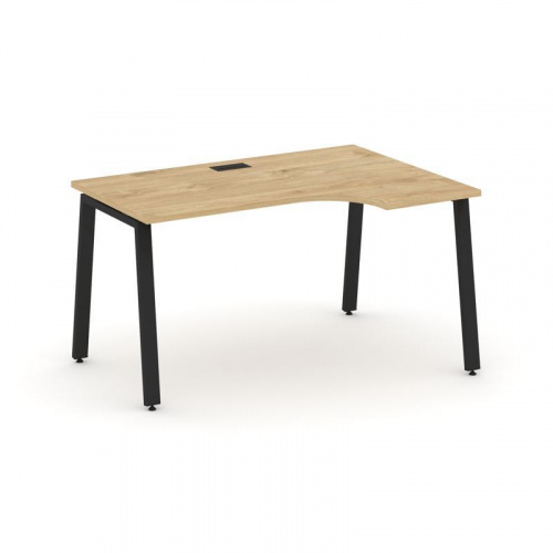 Style Project Стол рабочий эргоном. SN-6A.SPA-001(R) Вяз Благородный/Металл Антрацит 1380*600/980*75 фото 9 Style Project Стол рабочий эргоном. SN-6A.SPA-001(R) Вяз Благородный/Металл Антрацит 1380*600/980*75 фото 9