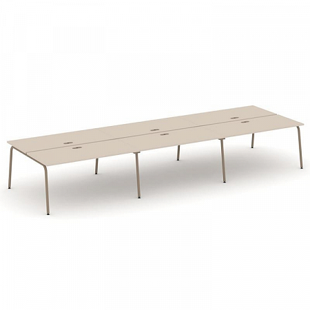 Бенч-система на 6 мест Estetica ES.D.RS-6.4-LK