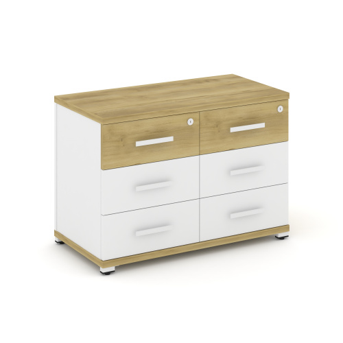 Тумба приставная с 6 ящиками Concept CN.TSP-007 W фото 3