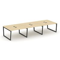 Style Project Рабочая станция 2-х сторон. SN-5T2.DRS-061 Акация Лорка/Металл Антрацит/Заглушка Пласт