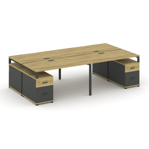 Бенч-система на 4 места с 2 опорными тумбами Concept CN.DRS-332 фото 4 Бенч-система на 4 места с 2 опорными тумбами Concept CN.DRS-332 фото 4