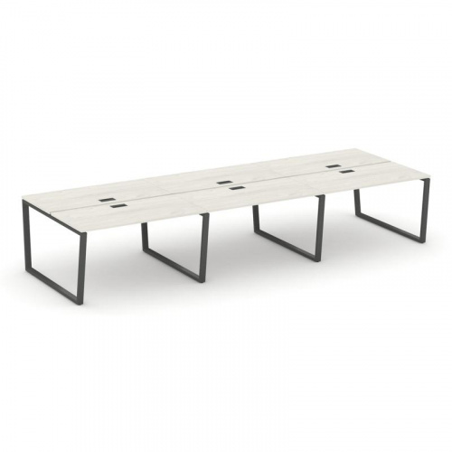 Style Project Рабочая станция 2-х сторон. SN-6T2.DRS-074 Акация Лорка/Металл Антрацит/Заглушка Пласт фото 24