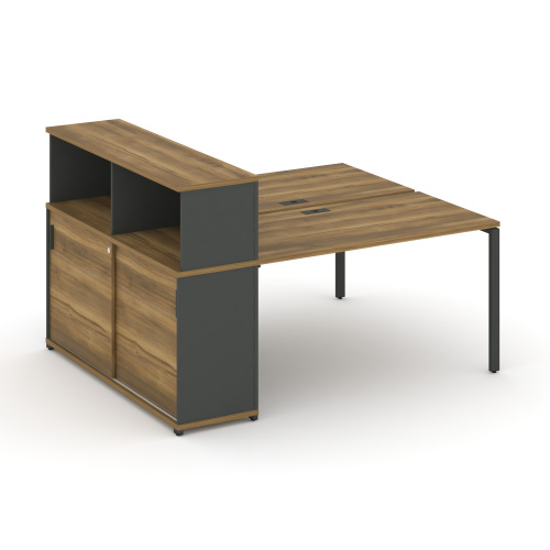 Бенч-система с опорным шкафом-купе с надставкой Concept CN.DRS-237 Бенч-система с опорным шкафом-купе с надставкой Concept CN.DRS-237