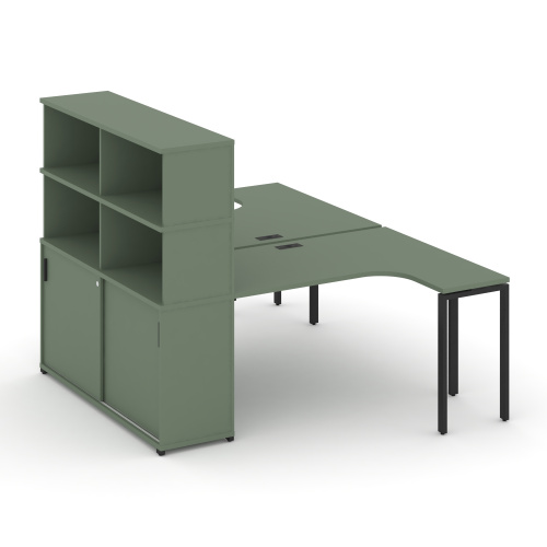 Бенч-система с опорным шкафом-купе с надставкой Concept CN.DSA-222 Бенч-система с опорным шкафом-купе с надставкой Concept CN.DSA-222