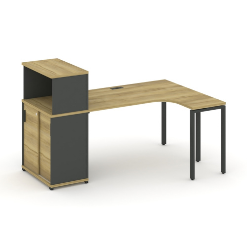 Стол эргономичный с опорным шкафом-купе Concept CN.SA-219(R) Стол эргономичный с опорным шкафом-купе Concept CN.SA-219(R)