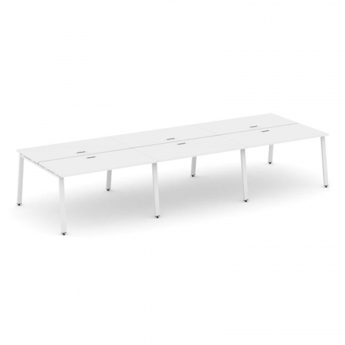 Style Project Рабочая станция 2-х сторон. SN-6A.DRS-063 Дуб Наварра/Металл Белый 4140*1232*750 фото 24