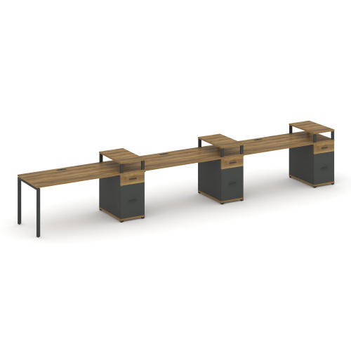 Бенч-система на 3 места с 3 опорными тумбами Concept CN.ORS-461 Бенч-система на 3 места с 3 опорными тумбами Concept CN.ORS-461