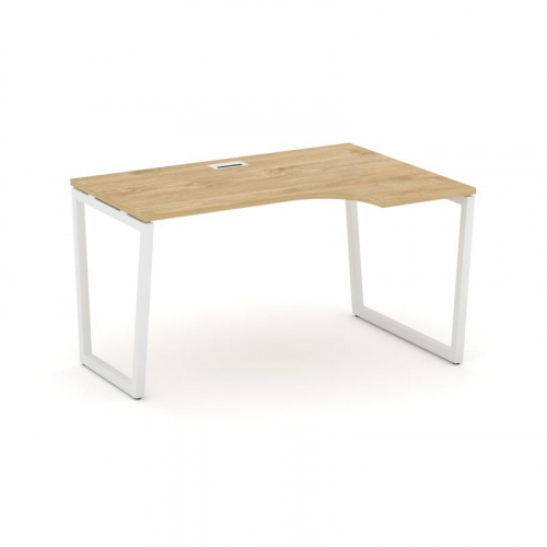 Style Project Стол рабочий эргоном. SN-4T2.SPA-011(R) Акация Лорка/Металл Антрацит/Заглушка Пластик фото 3