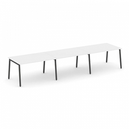 Style Project Стол переговорный SN-4A.SPRG-021.3 Белый/Металл Антрацит 2940*980*750