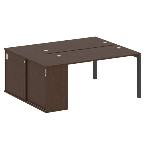 Бенч-система с шкафом-купе на П-обр. м/к Metal System Quattro 50БП.РС-СШК-1.3 фото 12