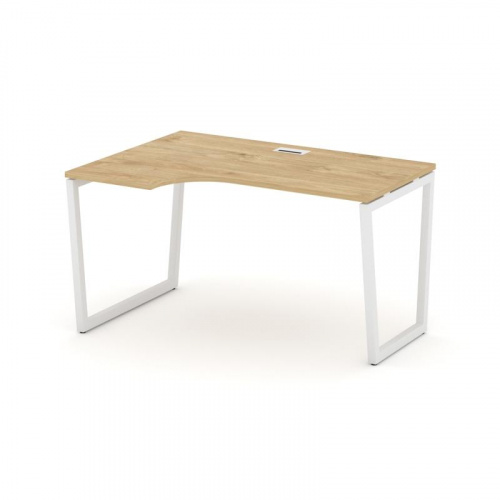 Style Project Стол рабочий эргоном. SN-4T2.SPA-001(L) Акация Лорка/Металл Антрацит/Заглушка Пластик фото 3