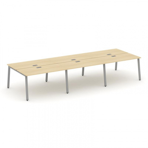 Style Project Рабочая станция 2-х сторон. SN-6A.DRS-063 Дуб Наварра/Металл Белый 4140*1232*750 фото 3