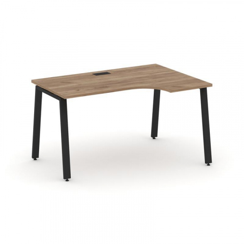 Style Project Стол рабочий эргоном. SN-6A.SPA-001(R) Вяз Благородный/Металл Антрацит 1380*600/980*75 фото 6 Style Project Стол рабочий эргоном. SN-6A.SPA-001(R) Вяз Благородный/Металл Антрацит 1380*600/980*75 фото 6