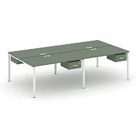 Бенч-система на 4 места с подвесными тумбами Concept CN.DRS-132