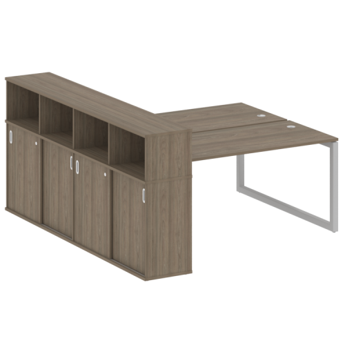 Бенч-система с шкафом-купе на О-обр. м/к Metal System Quattro 50БО.РС-СШК-4.4 фото 2