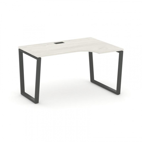 Style Project Стол рабочий эргоном. SN-6T2.SPA-011(R) Акация Лорка/Металл Антрацит/Заглушка Пластик фото 24