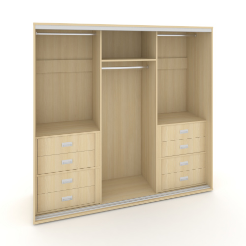 Корпус 3-х секционного шкафа низкого L=2519мм Maris SH.K3-7.2 K5