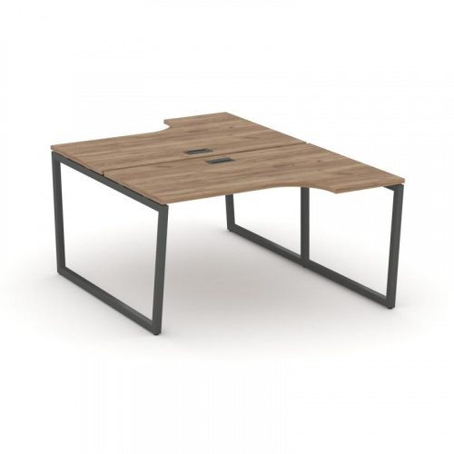 Style Project Рабочая станция эргоном. SN-4T2.DRPA-001 Акация Лорка/Металл Антрацит/Заглушка Пластик фото 23