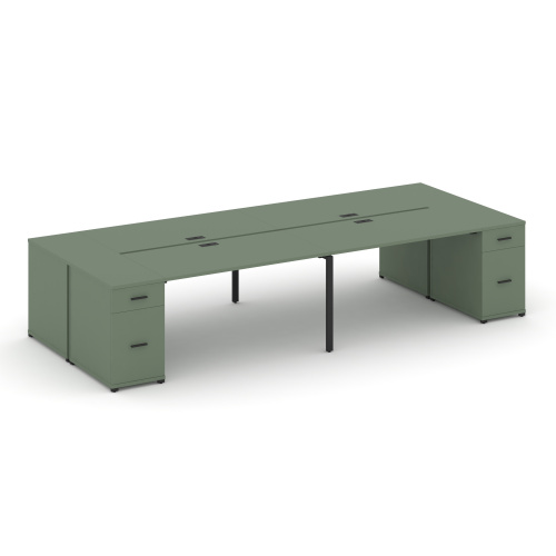 Бенч-система на 4 места с 2 опорными тумбами Concept CN.DRS-430 Бенч-система на 4 места с 2 опорными тумбами Concept CN.DRS-430