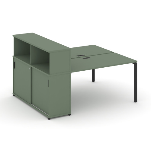 Бенч-система с опорным шкафом-купе с надставкой Concept CN.DRS-239 Бенч-система с опорным шкафом-купе с надставкой Concept CN.DRS-239