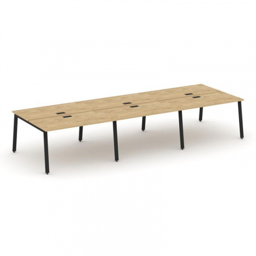 Style Project Рабочая станция 2-х сторон. SN-6A.DRS-063 Дуб Наварра/Металл Белый 4140*1232*750 фото 11