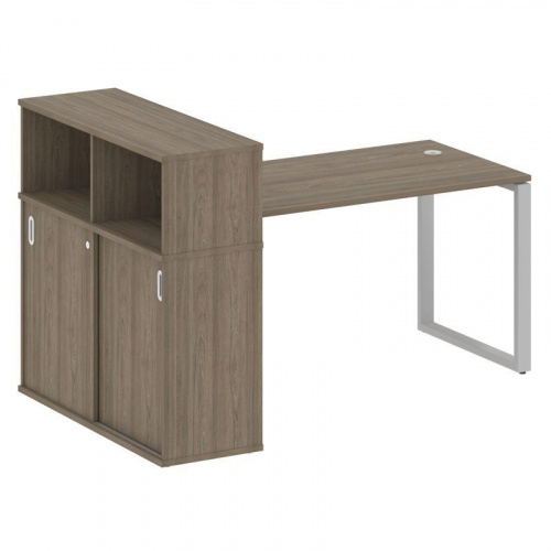 Стол письменный с шкафом-купе на О-обр. м/к Metal System БО.РС-СШК-3.3 фото 8