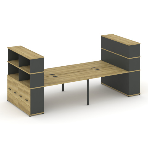 Бенч-система с опорными распашными шкафами Concept CN.DRS-276 фото 4 Бенч-система с опорными распашными шкафами Concept CN.DRS-276 фото 4