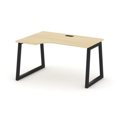 Style Project Стол рабочий эргоном. SN-5T1.SPA-012(L) Акация Лорка/Металл Антрацит/Заглушка Пластик фото 4