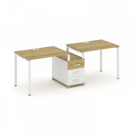 Бенч-система на 2 места с 1 опорной тумбой Concept CN.ORS-301