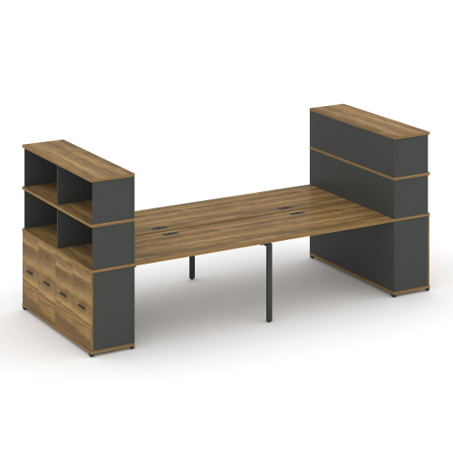 Бенч-система с опорными распашными шкафами Concept CN.DRS-276 Бенч-система с опорными распашными шкафами Concept CN.DRS-276